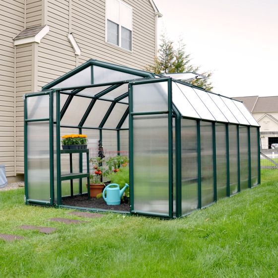 Serre de Jardin Polycarbonate et PVC 5 x 2,5 m – Grand Gardener 8x16 -  Canopia
