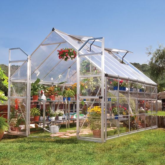 Serre de Jardin Polycarbonate et PVC 5 x 2,5 m – Grand Gardener 8x16 -  Canopia
