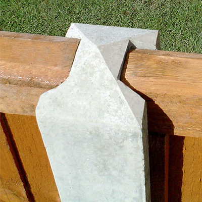 a concrete post that will need fence post installation