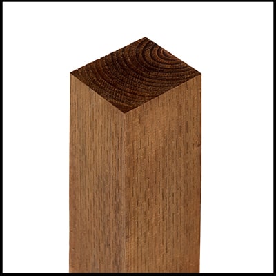 diagram of wooden fence post