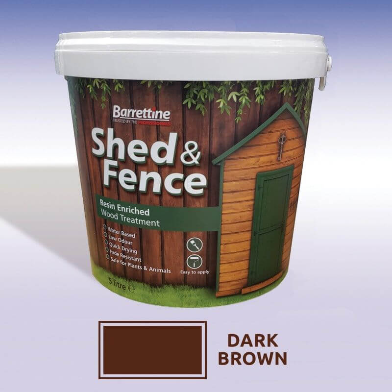 this 5L tub of shed and fence treatment is ideal for painting a new fence